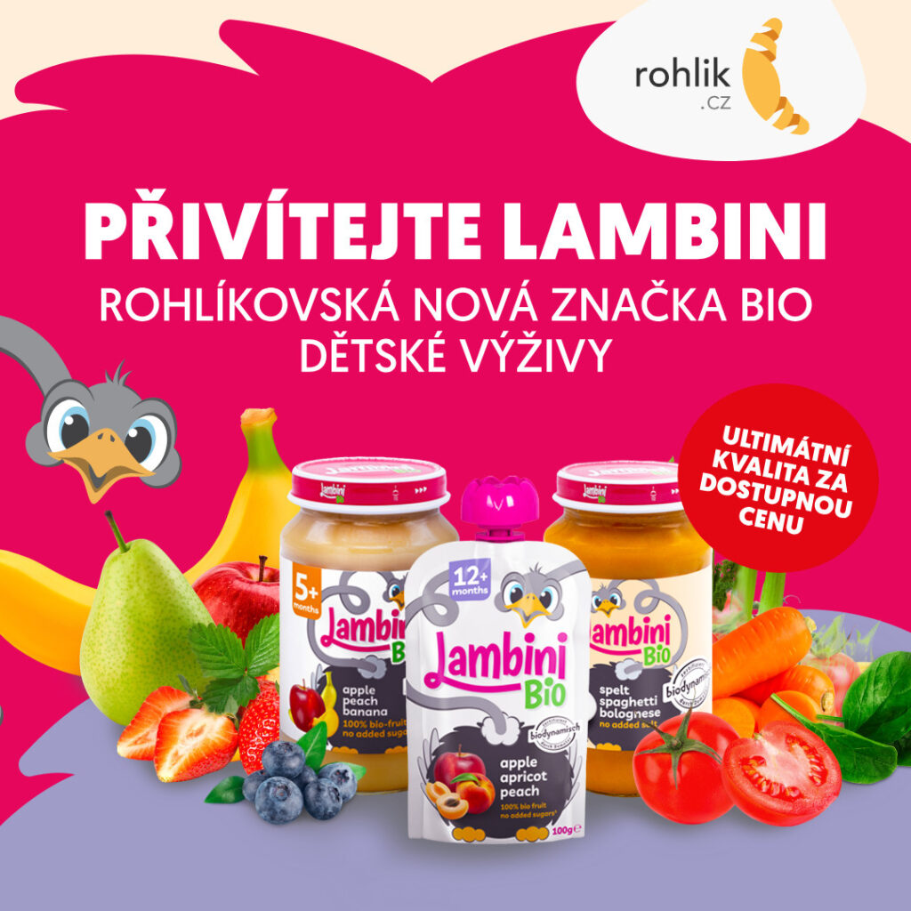 Rohlik.cz představuje Lambini BIO. Novou privátní značku dětské výživy s certifikací Demeter