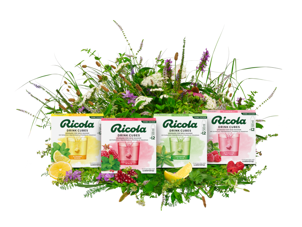 Ricola a waterdrop® zahajují novou éru bylinného osvěžení
