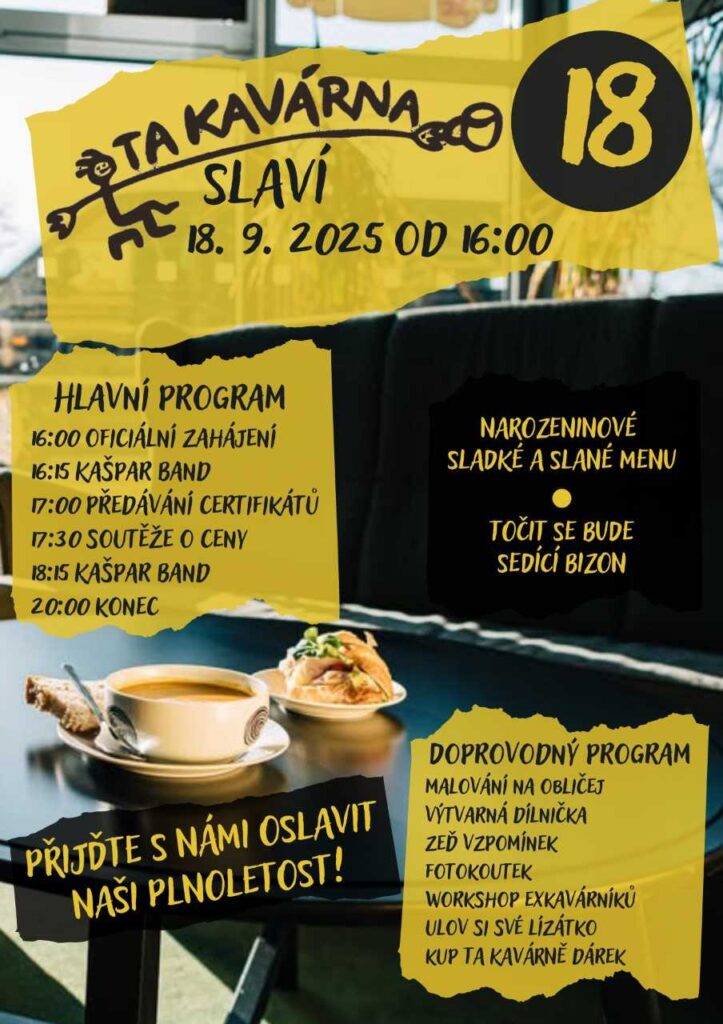 Tréninková TA KAVÁRNA slaví plnoletost
